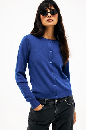 Blue Fin Strikket Cardigan
