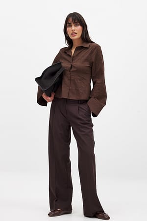 Chemise ajustée à larges poignets