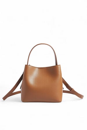 Tan Sac à main avec détail plié