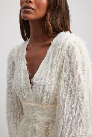 Fringe Smock LS Blouse