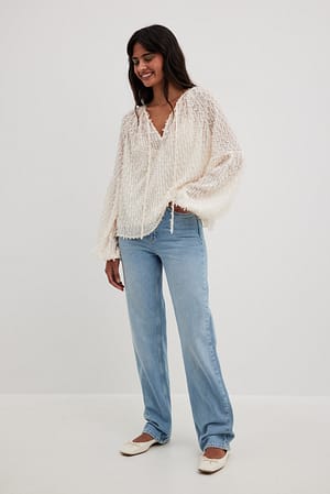 Blouse texturée duveteuse