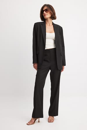 Uitlopende broek met hoge taille