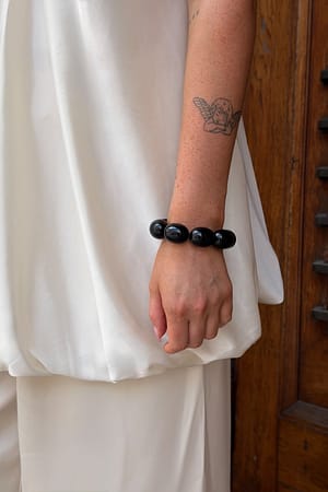 Black Pulsera de cuentas