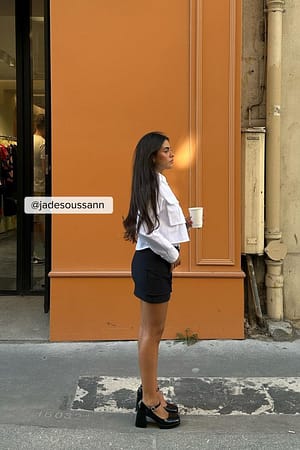 Jupe portefeuille à poche cargo