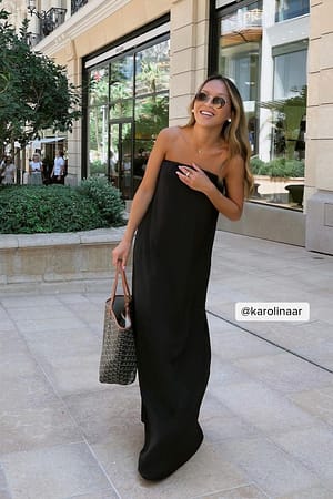 Bandeau maxi-jurk