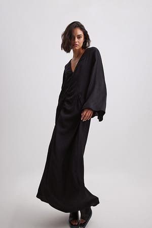 Wide Sleeve Maxi Dress