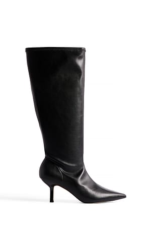 Knee High Low Heel Boots