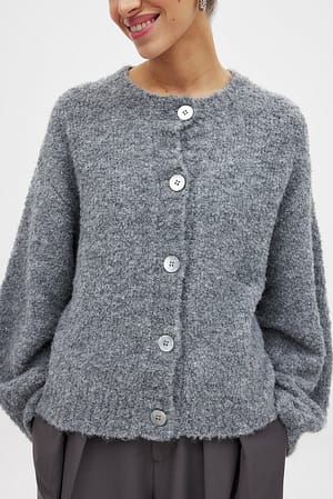 Cárdigan de punto bouclé