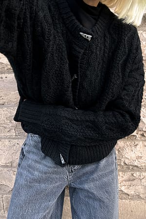 Knitted Cable Cardigan