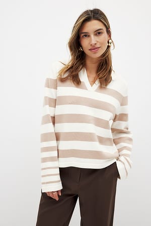 Knitted Collar Sweater