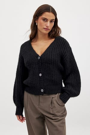 Cardigan oversize en maille