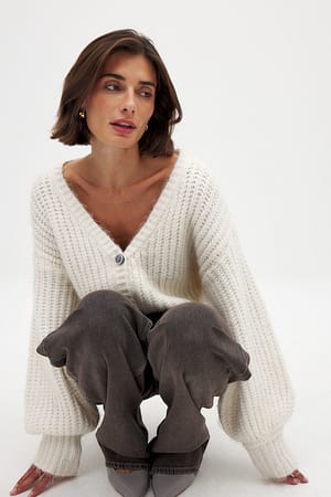Cardigan oversize en maille