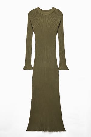 Knitted Ribbed Maxi Dress