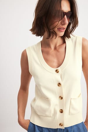 Strikket vest