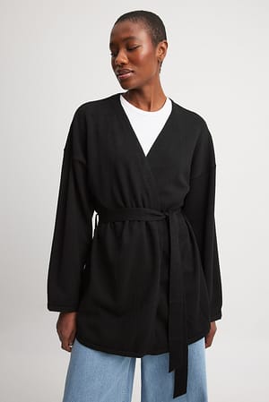 Knitted Wrap Cardigan