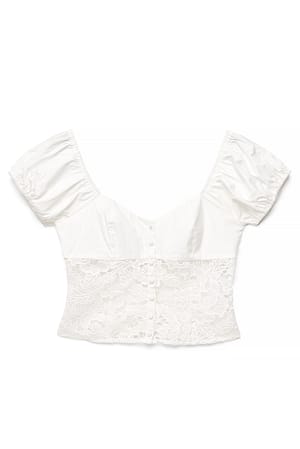 White Top con detalle de encaje