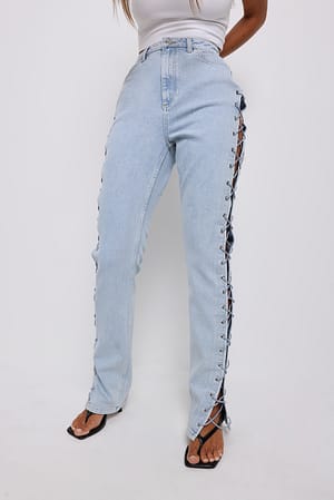 Jeans med detaljer