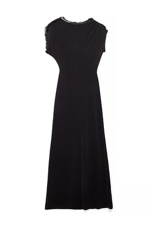 Black Lace Maxi Dress