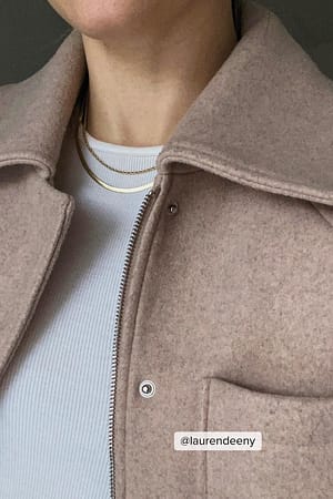 Oversized Short Chest Pocket Jacket
