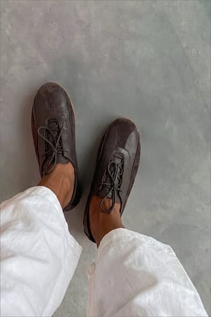 Brown Sneaker aus Leder