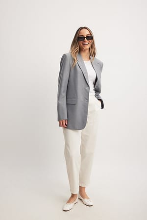 Chinos i lærredsblanding