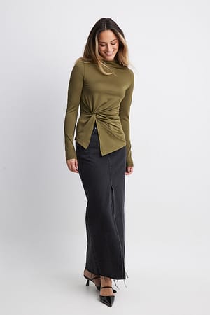 Langärmeliges Jersey-Top