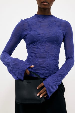Cobalt Long Sleeve Lace Top