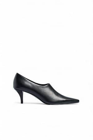 Black Pumps med lav hæl