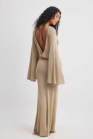 Lurex Knit Maxi Dress