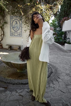 Offwhite Figursydd blazer i lyocell med brytningslinje
