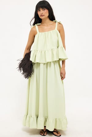 Sage Green Maxinederdel
