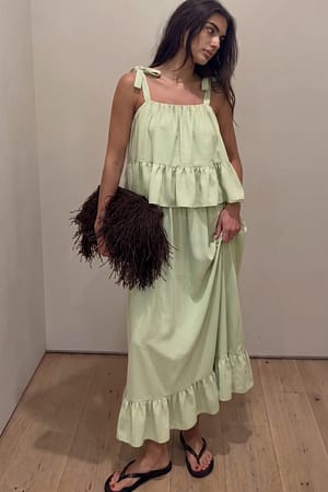 Sage Green Maxi Skirt
