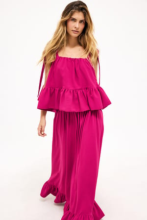 Fuchsia Pink Maxikjol