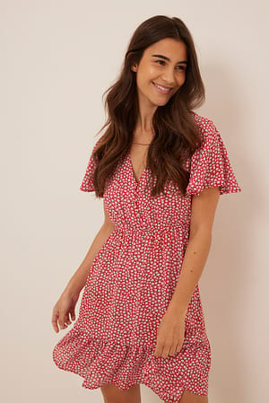 Mini jurk met knoopsluiting