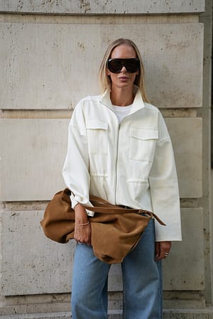 White Punto Zip Jacket