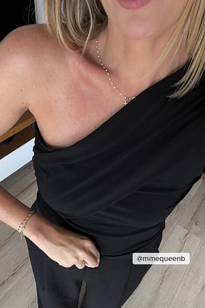One shoulder jerseytop