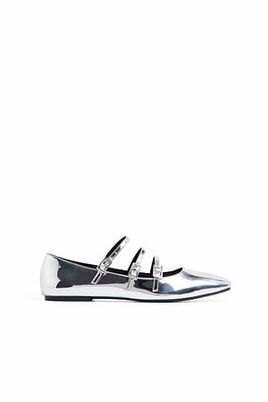 Multi Strap Ballerinas