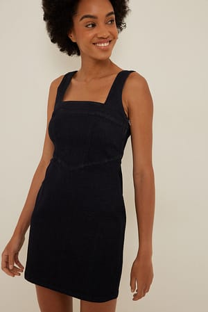 Fitted Denim Mini Dress