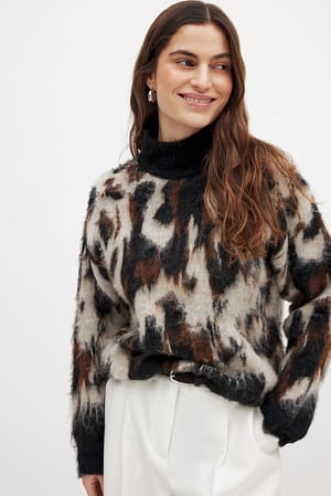 Knitted Turtle Neck Sweater
