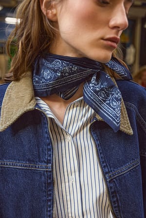 Blue Paisley sjaal