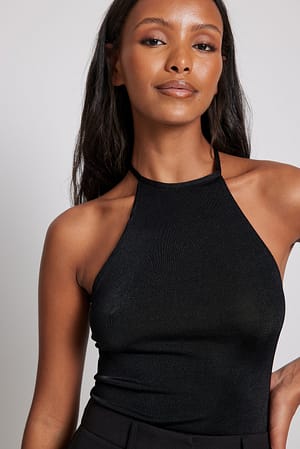 Asymmetrischer Body mit Spitzendetail