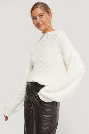 Striktrøje Med Ballonærmer