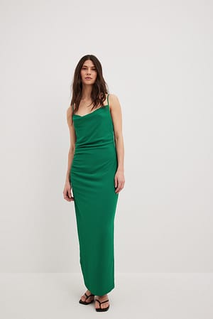 Midi chiffonkjole