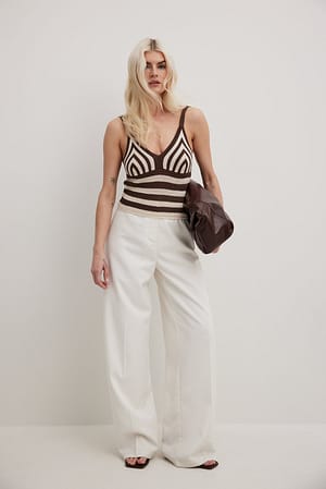 Gestreiftes Häckeltop