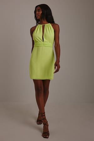 Draped Detail Mini Dress