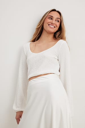 Elastic Waist Flowy Top