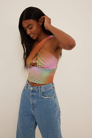 Halterneck Buckle Top