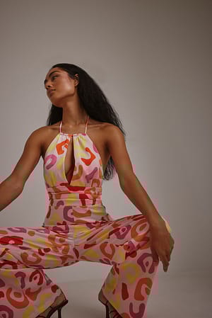 Halterneck Flowy Jumpsuit