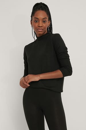 Pull D'Intérieur Doux À Col Haut