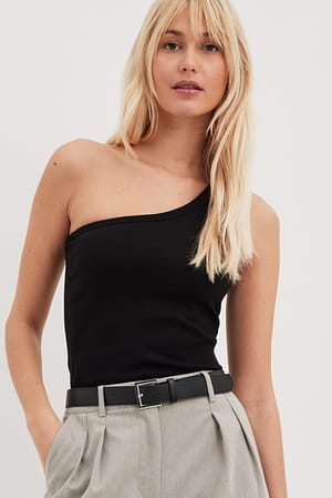 Black Topp med én skulder
